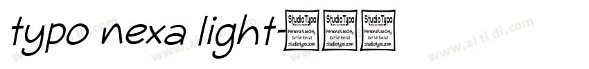 typo nexa light字体转换